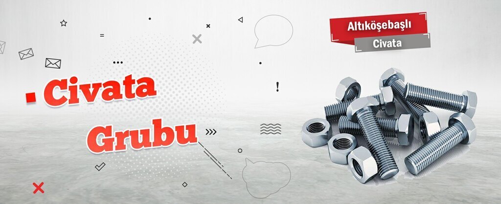 İstanbul Altı Köşe Başlı Civata